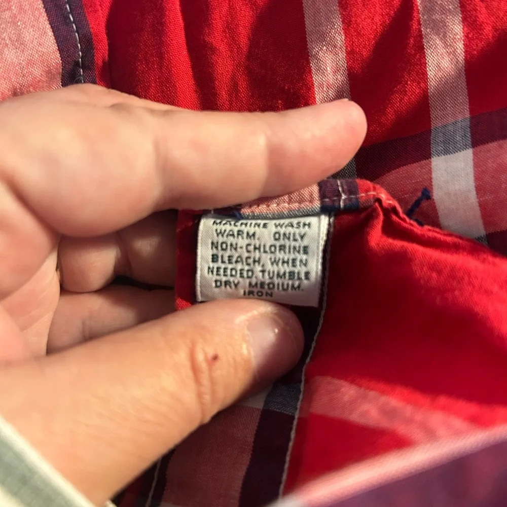 Ralph Lauren Red and Blue Plaid Shirt